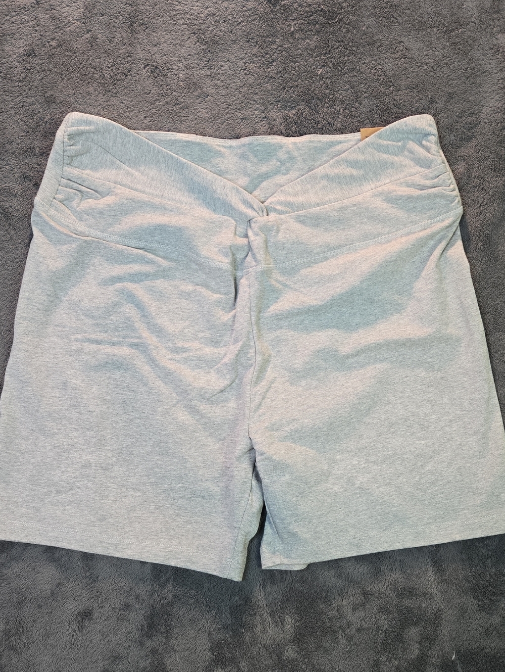 Pink Active Cotton Light Gray High-Waist 6" Bike Shorts Sz Xxl